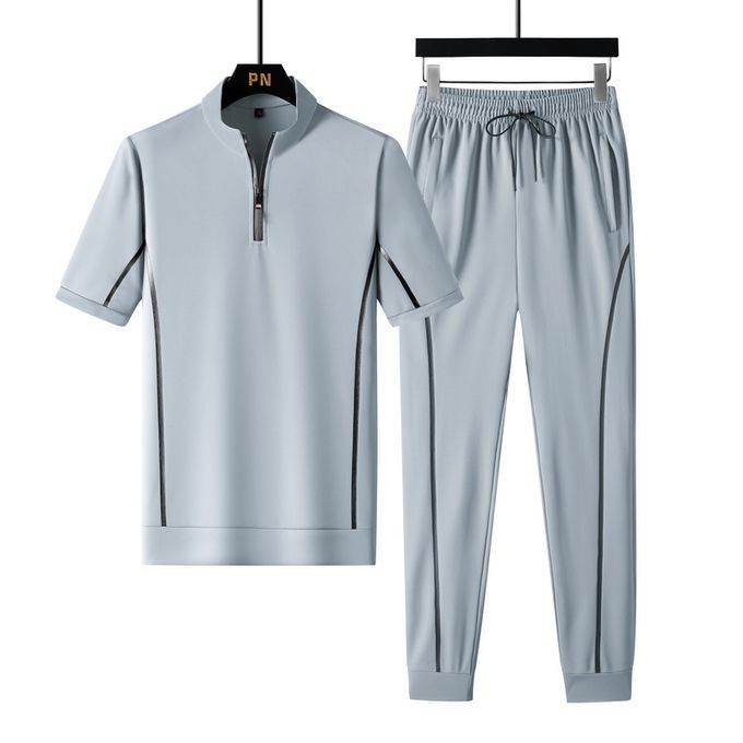 Men's Short Sweatshirt & Joggers Combo Set – Casual Streetwear Look