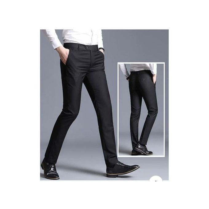 Classic Rich Cotton Men Suit Trouser
