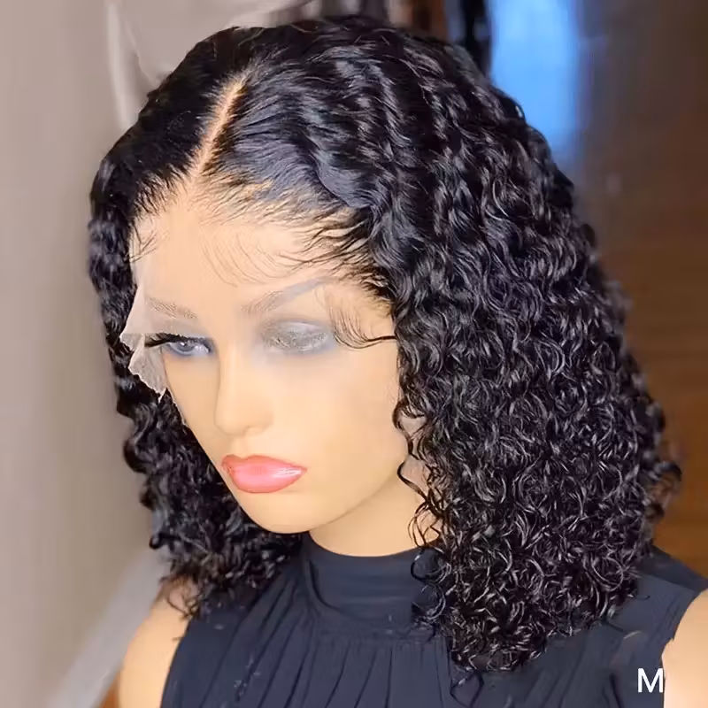 16” Afro Curly Lace Front Wig for Women – Heat-Resistant Synthetic Fiber, Light Beige Tones, 13x6 Lace, Natural Kinky Look