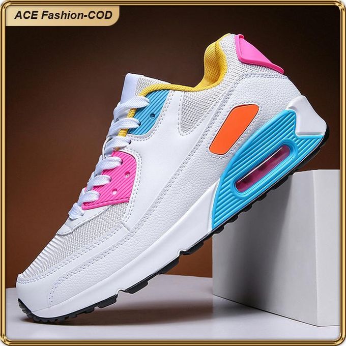 ASHION Unisex Athletic Sneakers, Breathable Mesh Running Shoes with Cushioned PU Sole and Non-Slip Grip
