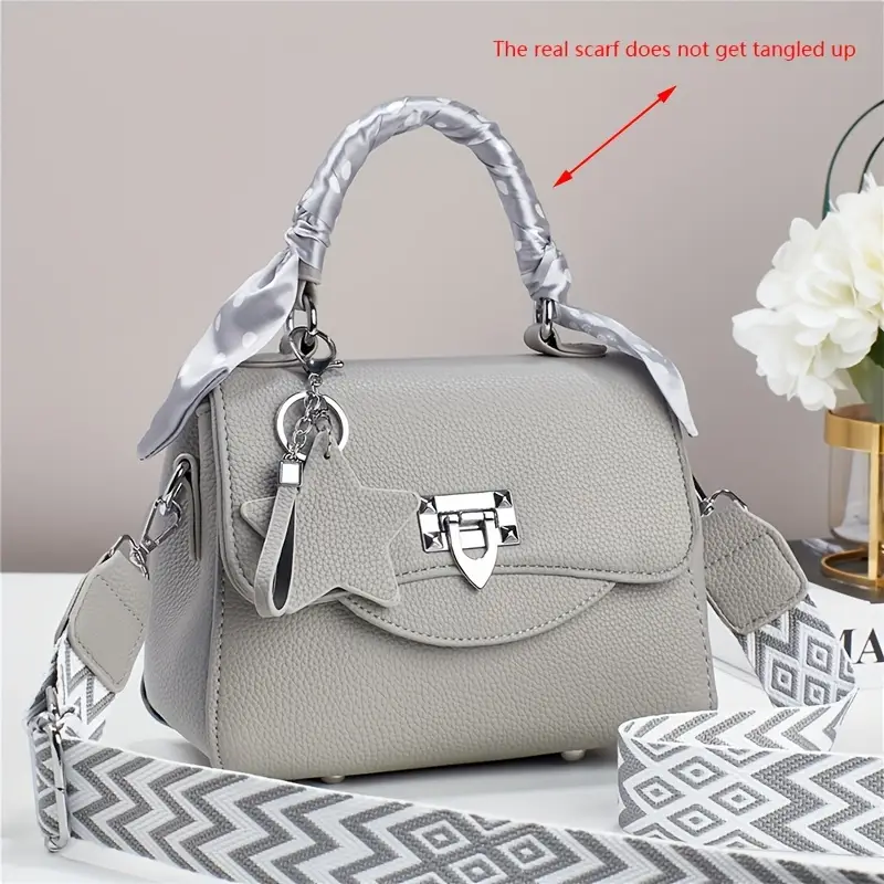 Women’s Light Luxury Small Square Handbag – Versatile Forest-Style Top Handle Dai Fei Bag, Fashionable Daily Carry Purse