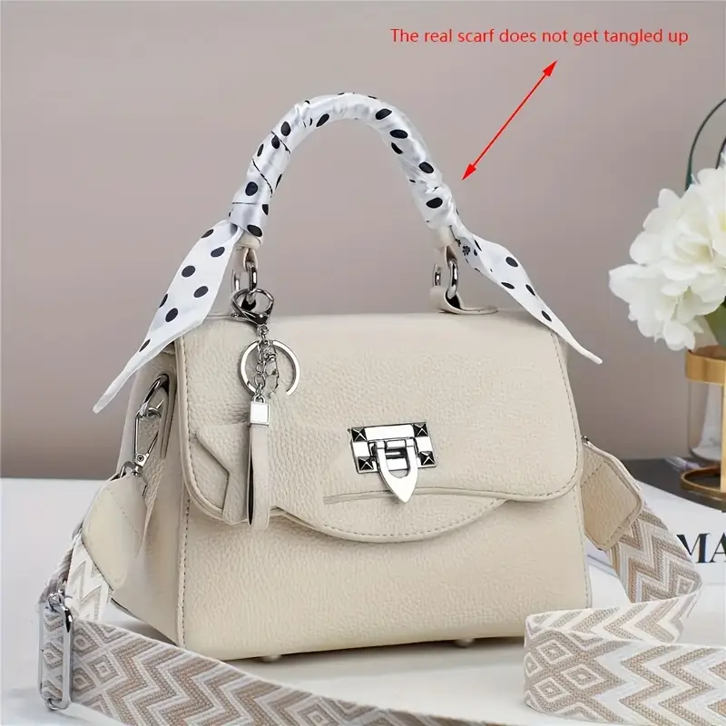 Women’s Light Luxury Small Square Handbag – Versatile Forest-Style Top Handle Dai Fei Bag, Fashionable Daily Carry Purse
