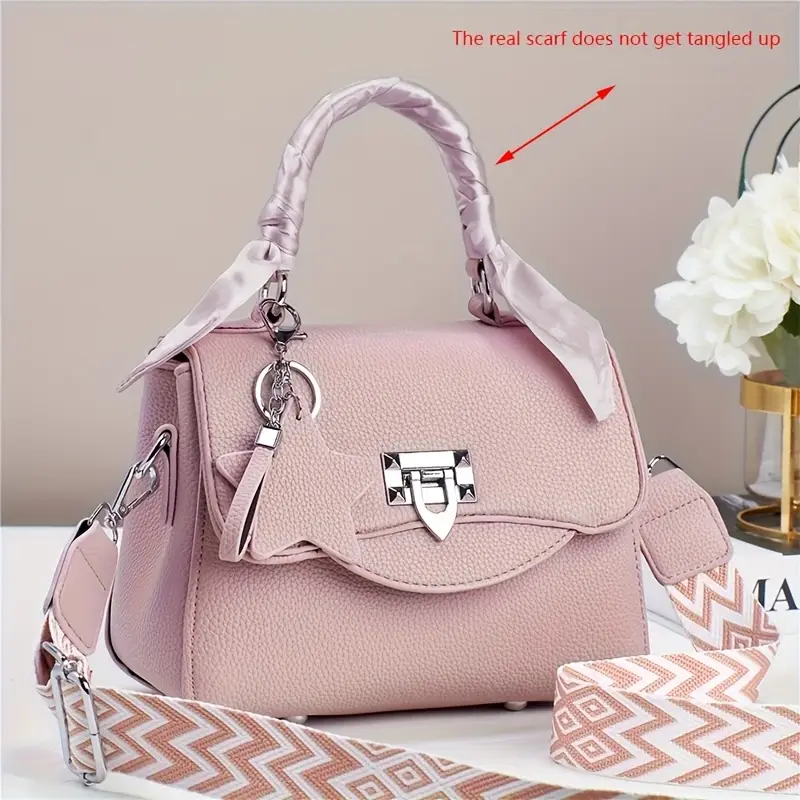 Women’s Light Luxury Small Square Handbag – Versatile Forest-Style Top Handle Dai Fei Bag, Fashionable Daily Carry Purse