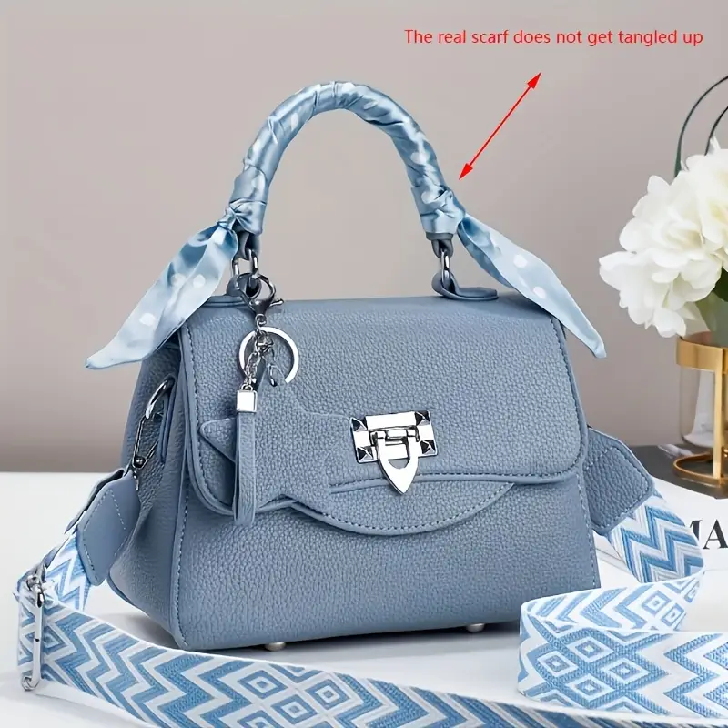 Women’s Light Luxury Small Square Handbag – Versatile Forest-Style Top Handle Dai Fei Bag, Fashionable Daily Carry Purse