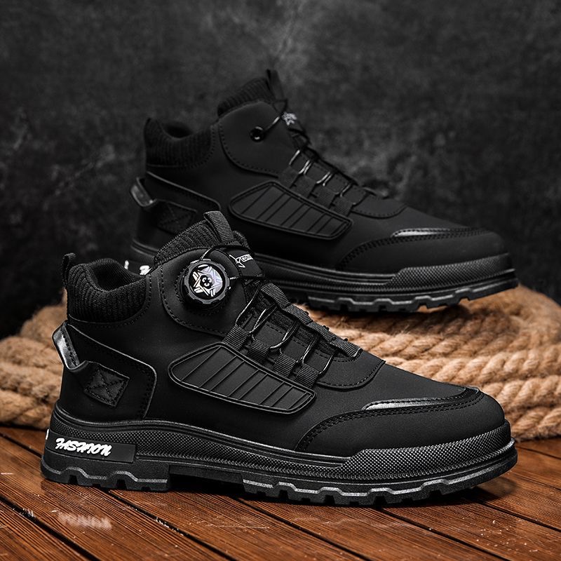 Men’s Waterproof High-Top Moto Boots