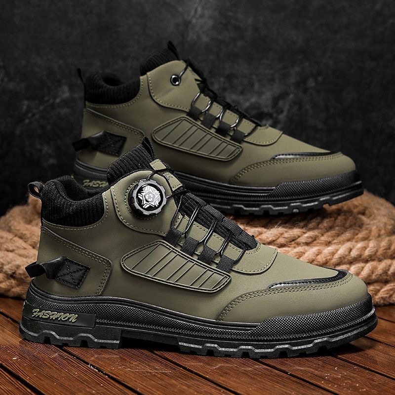 Men’s Waterproof High-Top Moto Boots