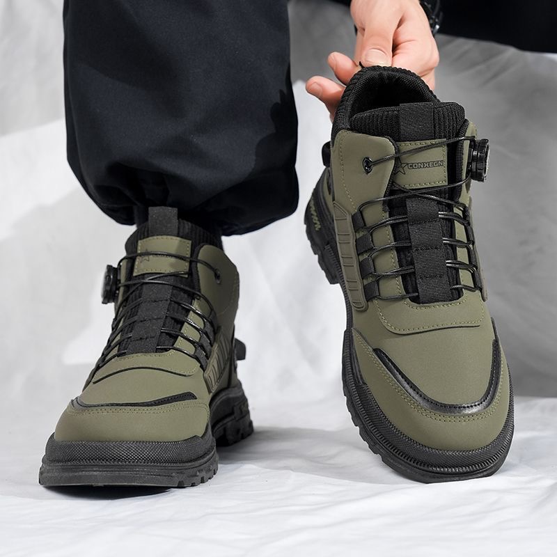 Men’s Waterproof High-Top Moto Boots