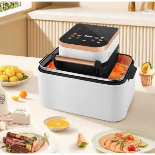 Nine 15L Extra-Large Silver Crest Air Fryer – Digital Touch Oven