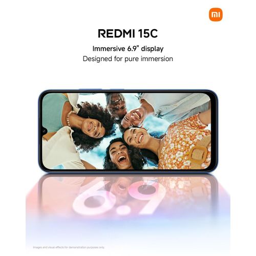 Xiaomi Redmi 15C – 6.9″ Big Screen, 4GB RAM + 128GB ROM, Android 15 (Midnight Black)
