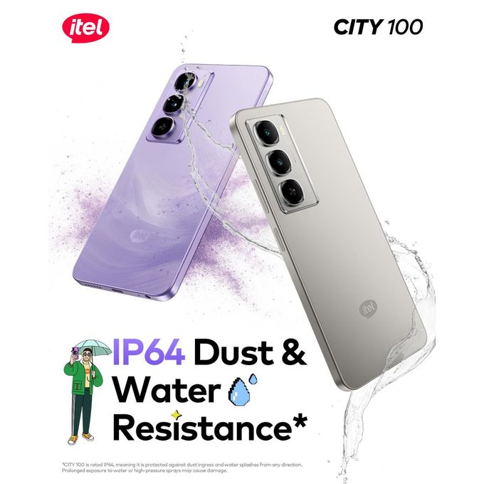 itel City 100 – Slim Design, 4GB RAM (+8GB) + 128GB ROM, 5200mAh Battery