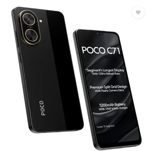 Poco C71 6.88" 3GB RAM / 64GB ROM Android 15 - Black