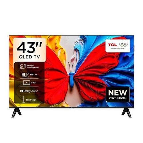 TCL 43 Inches QLED Google Smart TV - 2025 Edition + 12 MONTHS WARRANTY (43S5K)