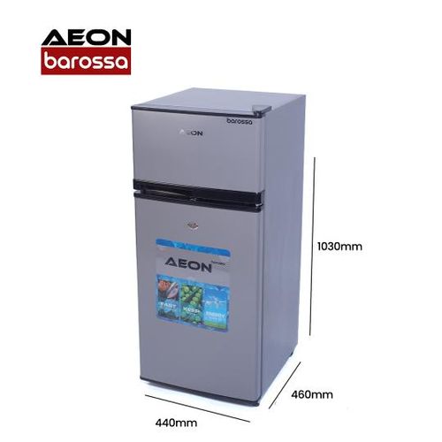 Aeon 85L Double Door Fridge (ART108GJ) - Dark Grey + 1 Year Warranty