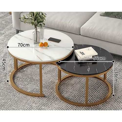 Elegant Marble Designed Center Table (MDF WOOD)
