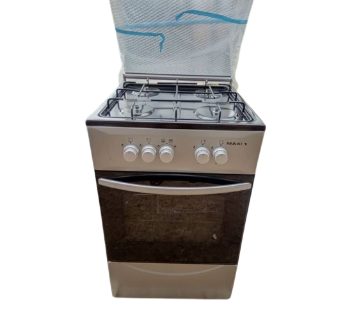 MAXI 50X50 STANDING GAS COOKER MAXI 50504B BASIC BLACK/GREY 4 GAS BURNERS