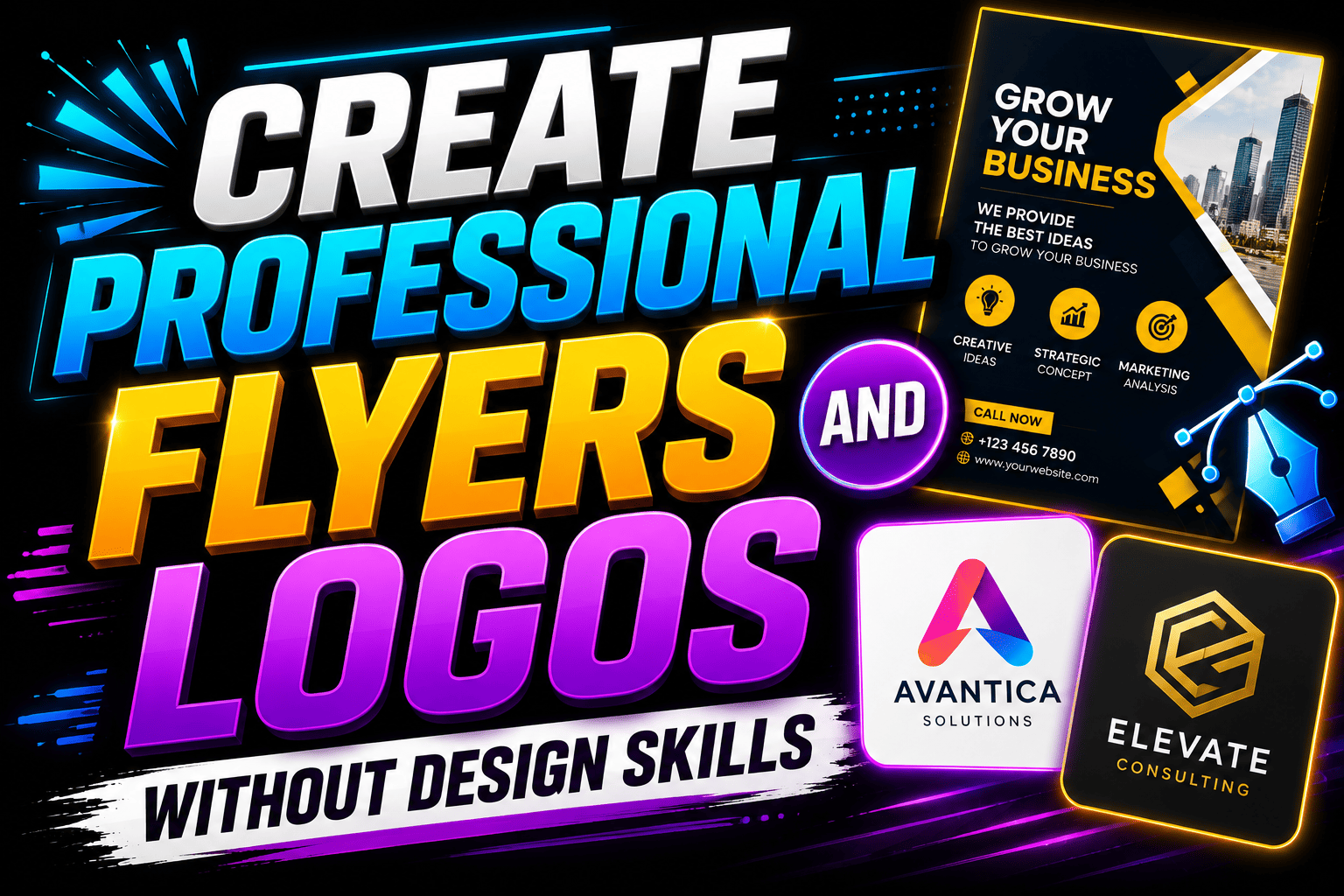 Creating flyers with Claude AI