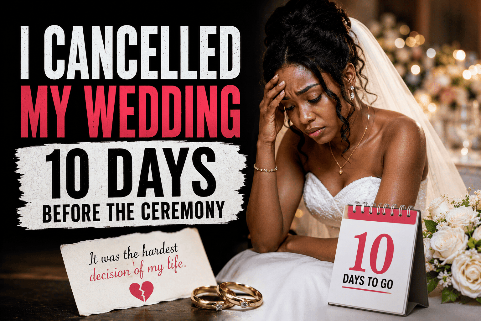 I Cancelled My Wedding 10 Days Before the Ceremony